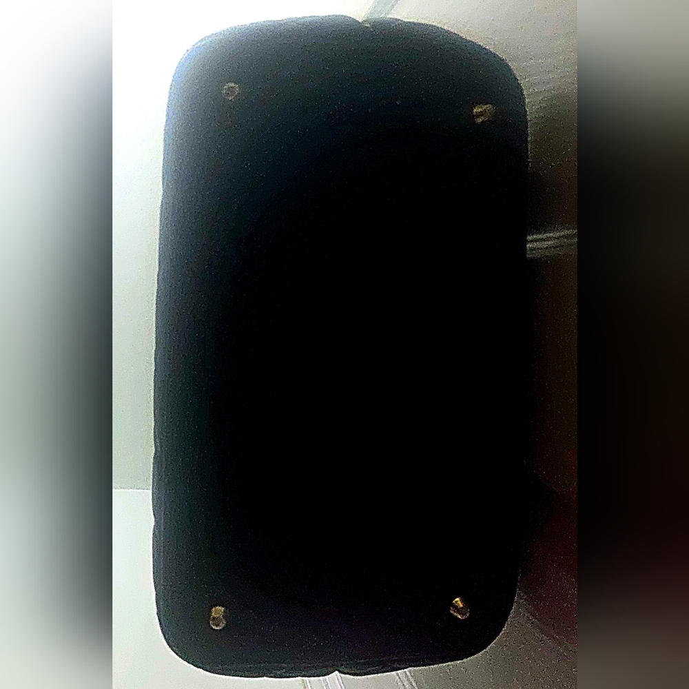Quilted Black Shoulder Tote with Gold Chain Handles - Picture 5 of 5